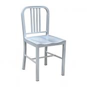Steel Coffee House Chair - Silver