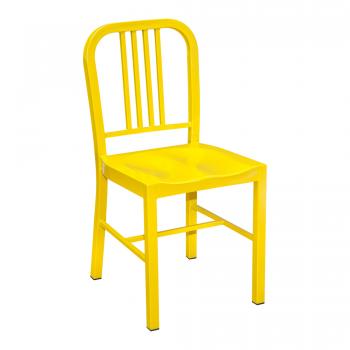 Steel Coffee House Chair - Yellow